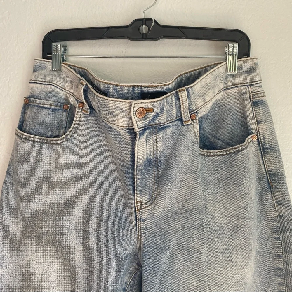 Talbots Blue Cropped Ankle Jeans with Vintage Wash